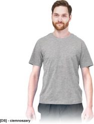 Reis t-shirt męski o standardowym kroju, 100% bawełna - S-3XL (czarny - ciemnoszary L). Czarne t-shirty męskie Reis, l, bez wzorów, z bawełny, klasyczne, bez kołnierzyka. Za 25.93 zł.