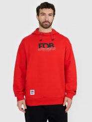 4F Bluza dresowa nierozpinana z kapturem męska - czerwona S. Czerwone bluzy męskie 4f, m, bez wzorów, z dresówki, z kapturem. Za 249.99 zł.