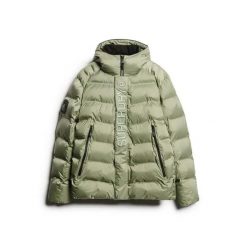 Kurtka z kapturem Superdry City Graphic. Zielone kurtki męskie Superdry., na zimę, s, z aplikacjami, z puchu, klasyczne, z kapturem. Za 765.60 zł.