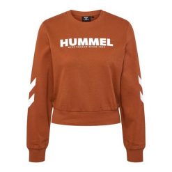 Bluza dla kobiet Hummel Legacy. Brązowe bluzy damskie Hummel, xl, bez wzorów, bez kaptura. Za 148.50 zł.