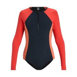 Strój kąpielowy z długim rękawem dla Kobiety ROXY ACTIVE Czarny. Brązowe kostiumy jednoczęściowe damskie Roxy, m, bez wzorów, z elastanu, sportowe. Za 399.99 zł.