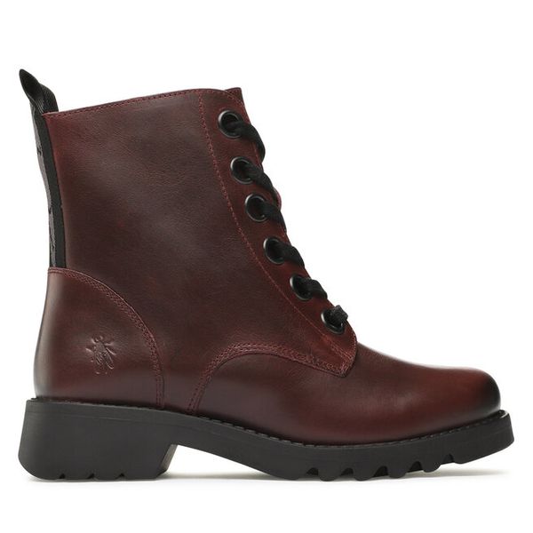 Trzewiki Fly London. Fioletowe botki damskie Fly London, bez obcasa, na płaskiej podeszwie, bez zapięcia. Za 879.99 zł.