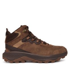 Trekkingi Merrell. Brązowe trekkingi męskie Merrell, trekkingowe. Za 439.99 zł.