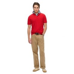 Koszulka polo Piqué Superdry City. Czerwone koszulki polo męskie Superdry., na lato, xl, bez wzorów, z dzianiny, eleganckie, bez ramiączek. Za 172.65 zł.