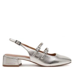 Czółenka Tamaris. Szare czółenka damskie Tamaris, bez wzorów, bez obcasa, bez zapięcia. Za 269.99 zł.