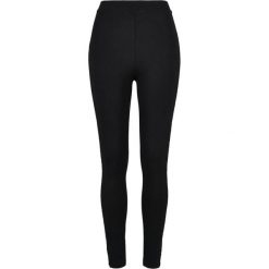 Legginsy Damskie Z Koronkowym Nadrukiem Flock. Czarne legginsy damskie Urban Classics, s, bez wzorów, z koronki, trekkingowe. Za 121.99 zł.