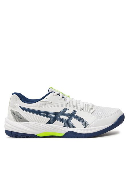 Asics Buty halowe Gel-Task 4 1071A103 Biały. Białe buty sportowe męskie Asics, ze skóry, bez zapięcia. Za 309.99 zł.