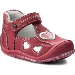 Półbuty LASOCKI KIDS CI12-B01-16. Czerwone półbuty dziewczęce Lasocki Kids, bez wzorów, z nubiku, bez zapięcia. W wyprzedaży za 44.99 zł.