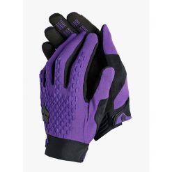 Rękawiczki rowerowe damskie Fox Defend Glove. Fioletowe obuwie sportowe damskie FOX, bez wzorów, sportowe. Za 172.99 zł.