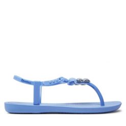 Sandały Ipanema. Niebieskie sandały damskie Ipanema, bez wzorów, bez obcasa, na płaskiej podeszwie, bez zapięcia. Za 119.99 zł.