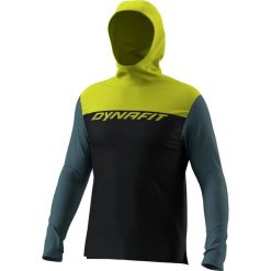 Bluza z kapturem Dynafit Traverse Sun. Niebieskie bluzy męskie Dynafit, xl, bez wzorów, ze skóry, z kapturem. Za 391.30 zł.