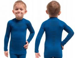 Bluza chłopięca Brubeck Thermo Kids niebieski 92/98 LS13660. Niebieskie bluzy dla chłopców Brubeck, na jesień, bez wzorów, z dzianiny, bez ramiączek, bez kaptura. Za 114.00 zł.