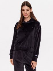Champion Bluza 116256 Czarny Regular Fit. Czarne bluzy damskie Champion, s, bez wzorów, z bawełny, bez kaptura. Za 379.99 zł.