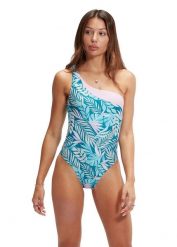Asymetryczny Kostium Kąpielowy Speedo – Niebieski/Różowy – Rozmiar 38. Czerwone kostiumy jednoczęściowe damskie Speedo, bez wzorów, z materiału, klasyczne, do pływania. Za 238.20 zł.