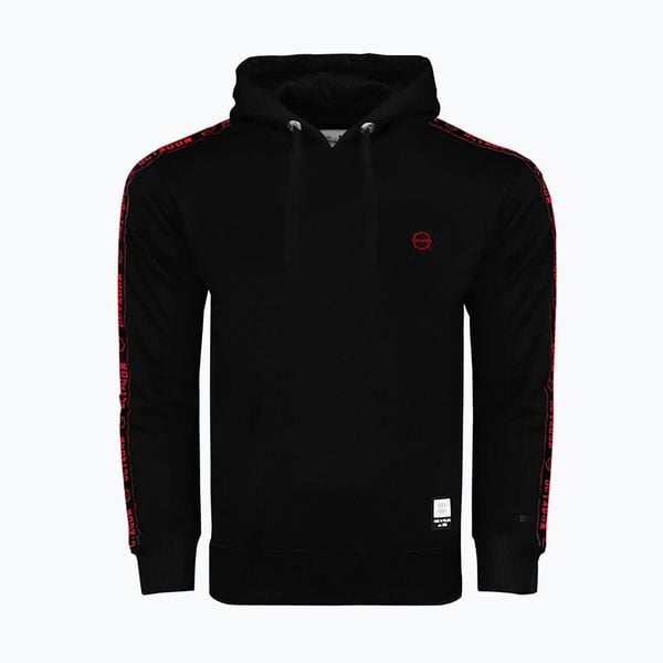Bluza męska Octagon Stripe Hoodie. Czarne bluzy męskie OCTAGON, l, bez wzorów, z bawełny, bez kaptura. Za 299.99 zł.