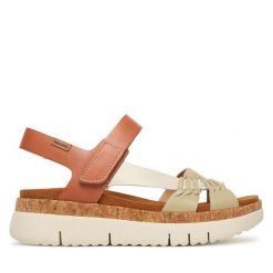 Sandały Pikolinos. Sandały damskie Pikolinos, bez wzorów, bez obcasa, na płaskiej podeszwie, bez zapięcia. Za 559.99 zł.