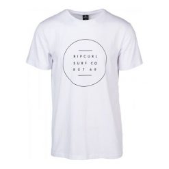 Rip Curl T-Shirt Męski Round Under Xxl Biały. Białe t-shirty męskie Rip Curl, z materiału. Za 84.00 zł.
