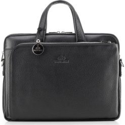 Torba na laptopa. Czarne torby na laptopa damskie Wittchen, bez wzorów, ze skóry. W wyprzedaży za 799.90 zł.
