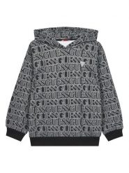 Guess Bluza J5YQ02 KAD74 Szary Oversize. Szare bluzy dla chłopców Guess, z aplikacjami, z bawełny, bez ramiączek, bez kaptura. Za 149.99 zł.
