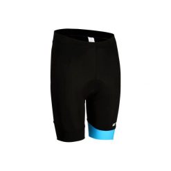 Spodenki na rower 500 męskie. Czarne szorty męskie B'TWIN, z elastanu. W wyprzedaży za 49.99 zł.