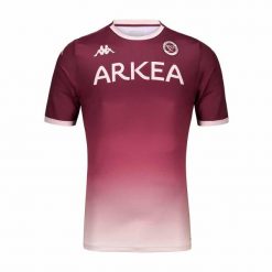 Koszulka Union Bordeaux-Bègles Aboupret Pro 8 2023/24. Czerwone koszulki sportowe męskie Kappa, bez wzorów, bez kołnierzyka, bez ramiączek. Za 223.75 zł.