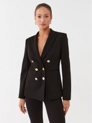 Pinko Marynarka 100256 A15O Czarny Regular Fit. Czarne żakiety damskie Pinko, bez wzorów, z wiskozy. Za 1,139.00 zł.