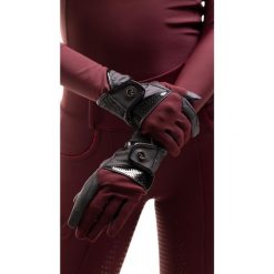 Rękawiczki jeździeckie zimowe EquiGlow. Rękawiczki dziecięce EQUUS BRAND, bez wzorów. Za 99.99 zł.