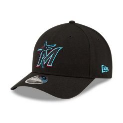Czapka z daszkiem New Era 9forty Miami Marlins MLB Plyr Rep MC. Czarne czapki i kapelusze męskie New Era, bez wzorów, eleganckie. Za 193.50 zł.