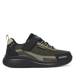 Sneakersy Skechers. Zielone trampki i tenisówki chłopięce Skechers, bez wzorów, bez zapięcia. Za 249.99 zł.