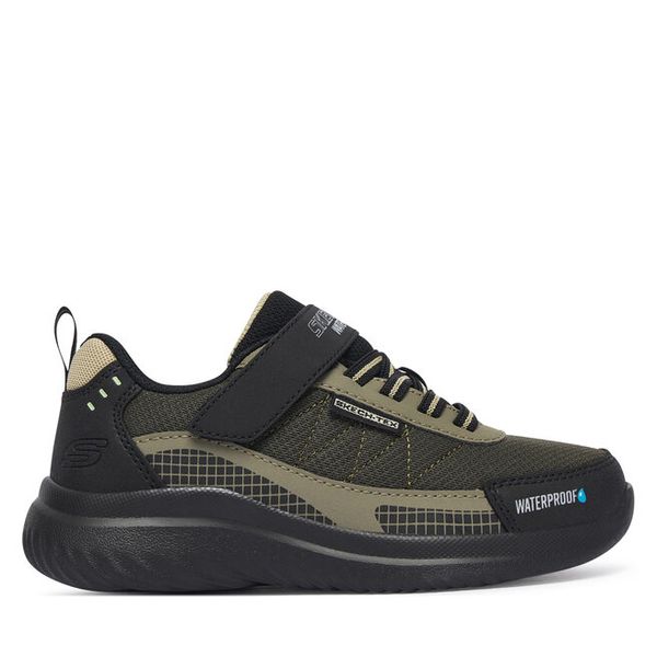 Sneakersy Skechers. Zielone trampki i tenisówki chłopięce Skechers, bez wzorów, bez zapięcia. Za 249.99 zł.