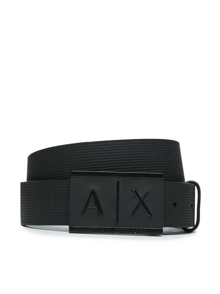 Armani Exchange Pasek 951019 CC507 00020 Czarny. Czarne paski damskie Armani Exchange, bez wzorów. Za 379.99 zł.