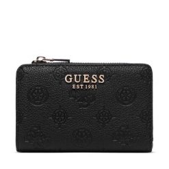Portfel Guess. Czarne portfele damskie Guess, z aplikacjami. Za 264.99 zł.
