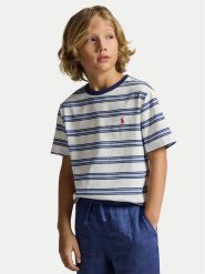 Polo Ralph Lauren T-Shirt 323A12297001 Niebieski Regular Fit. Niebieskie t-shirty dla chłopców Polo Ralph Lauren, bez wzorów, z bawełny, bez ramiączek. Za 269.99 zł.