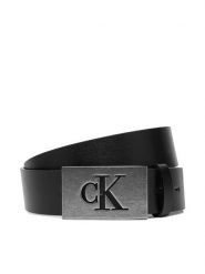 Calvin Klein Pasek Męski Ck Plaque Smooth 35Mm LV04D7043G Czarny. Czarne paski damskie Calvin Klein, bez wzorów, ze skóry. Za 289.99 zł.