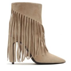 Kowbojki PINKO. Brązowe botki damskie Pinko, bez obcasa, na szpilce, bez zapięcia. Za 1,139.00 zł.