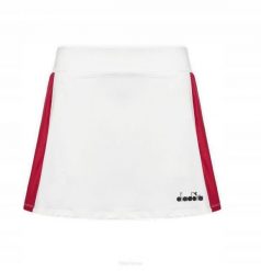 Spódniczka tenisowa Diadora Core Skirt. Białe spódnice damskie Diadora, l, bez wzorów, z elastanu, eleganckie, sportowe. Za 99.00 zł.
