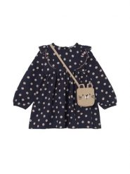 Mayoral Sukienka codzienna 2920 Granatowy Regular Fit. Niebieskie sukienki dla dziewczynek Mayoral, bez wzorów, z bawełny, bez ramiączek. Za 149.99 zł.