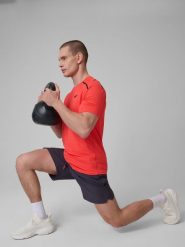 4F Spodenki treningowe szybkoschnące męskie - szare XXL. Szare krótkie spodenki sportowe męskie 4f, l, bez wzorów, z tkaniny. Za 149.99 zł.