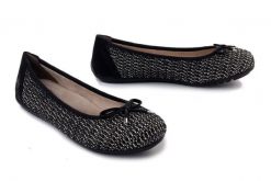Rieker 43850-00 black combination, baleriny damskie. Czarne baleriny damskie Rieker, na lato, bez wzorów, bez obcasa, na płaskiej podeszwie. Za 289.90 zł.