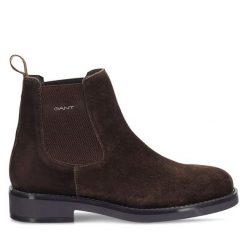 Sztyblety Gant. Brązowe botki męskie GANT, bez wzorów, bez zapięcia. Za 609.99 zł.