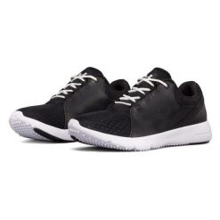 Buty treningowe damskie Under Armour Squad. Czarne obuwie sportowe damskie Under Armour, bez wzorów, na fitness i siłownię. Za 259.00 zł.