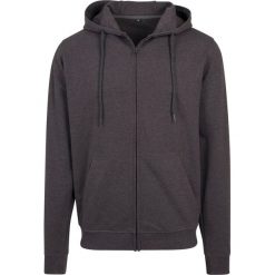 Męska Bluza Z Kapturem French Terry Z Zamkiem Błyskawicznym. Brązowe bluzy męskie BUILD YOUR BRAND, m, bez wzorów, z kapturem, trekkingowe. Za 163.99 zł.