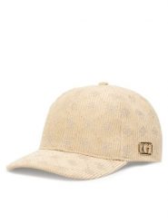 Guess Czapka z daszkiem AW5391 POL01 Beżowy. Brązowe rękawiczki damskie Guess, z aplikacjami, z bawełny. Za 159.99 zł.
