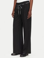 Karl Lagerfeld Jeans Spodnie materiałowe B3W10019 Czarny Regular Fit. Czarne spodnie materiałowe damskie Karl Lagerfeld Jeans, s, bez wzorów, z jeansu. Za 779.99 zł.