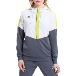 Damska bluza z kapturem Erima Squad. Białe bluzy sportowe damskie Erima, xs, bez wzorów, z kapturem, do piłki nożnej. W wyprzedaży za 142.00 zł.