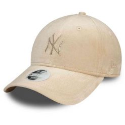 Czapka z daszkiem damska New Era Diamante Velour 9Forty New York Yankees. Brązowe czapki i kapelusze damskie New Era, na zimę, bez wzorów. Za 159.99 zł.