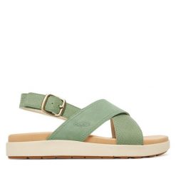 Sandały Keen. Zielone obuwie sportowe damskie Keen, bez wzorów, trekkingowe. Za 379.99 zł.