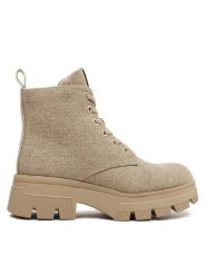 Calvin Klein Jeans Trapery Chunky Combat Laceup Boot Co YW0YW01239 Beżowy. Brązowe śniegowce i trapery damskie Calvin Klein Jeans, z jeansu. Za 749.99 zł.