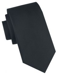Klasyczny, Męski Krawat Alties - Czarny, Jednokolorowy. Czarne krawaty i muchy Alties, bez wzorów, z tkaniny, eleganckie. Za 49.00 zł.