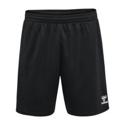 Spodenki hmlESSENTIAL TRAINING SHORTS. Czarne szorty sportowe damskie Hummel, m, bez wzorów, z materiału, sportowe, na fitness i siłownię. Za 136.50 zł.